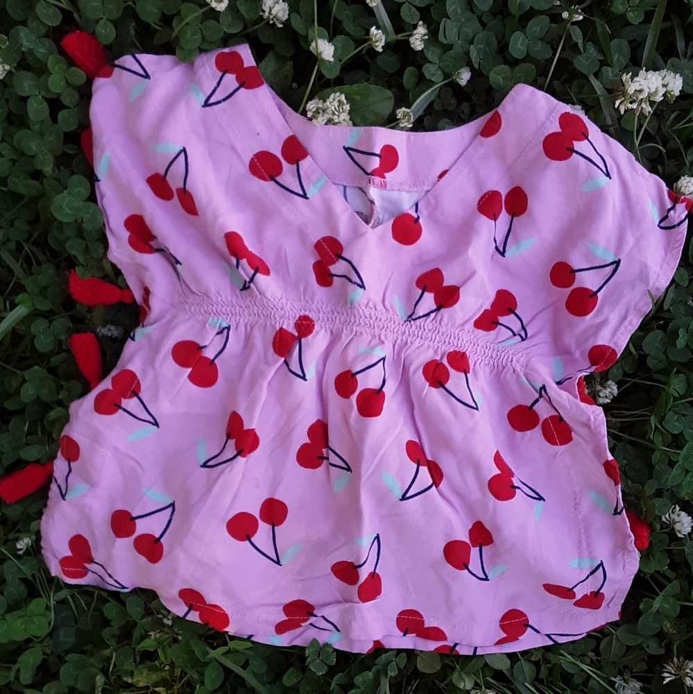 Cat and Jack cherry swimsuit cover 12 month